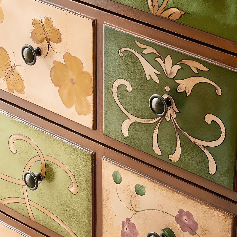 Modern Simple Style 3 Tiers/5 Tiers/4 Tiers Bachelor Chest/Console Dresser/Semainier in Solid+Manufactured Wood, Dyed Finish thumbnail 12