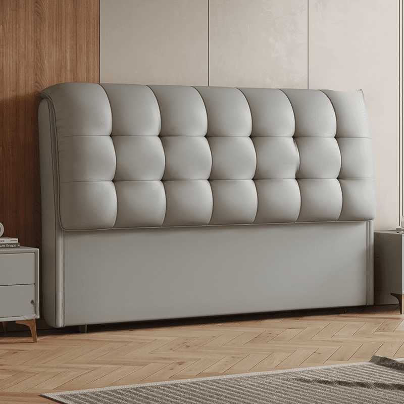Simplistic Style Panel Headboard with No Distressing, Piled Tufted Rectangular Design for Queen/Full/Twin XL Bed, Featuring Sponge Upholstery and Standard Height thumbnail 6