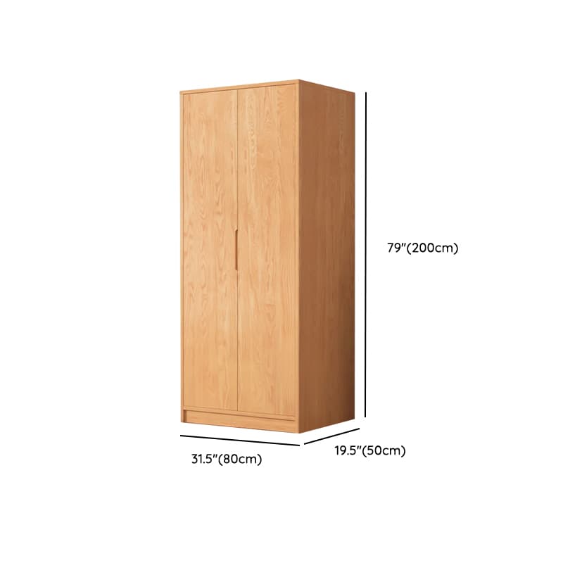 Wood Color Nordic Unfixed Wardrobe Closet thumbnail 18