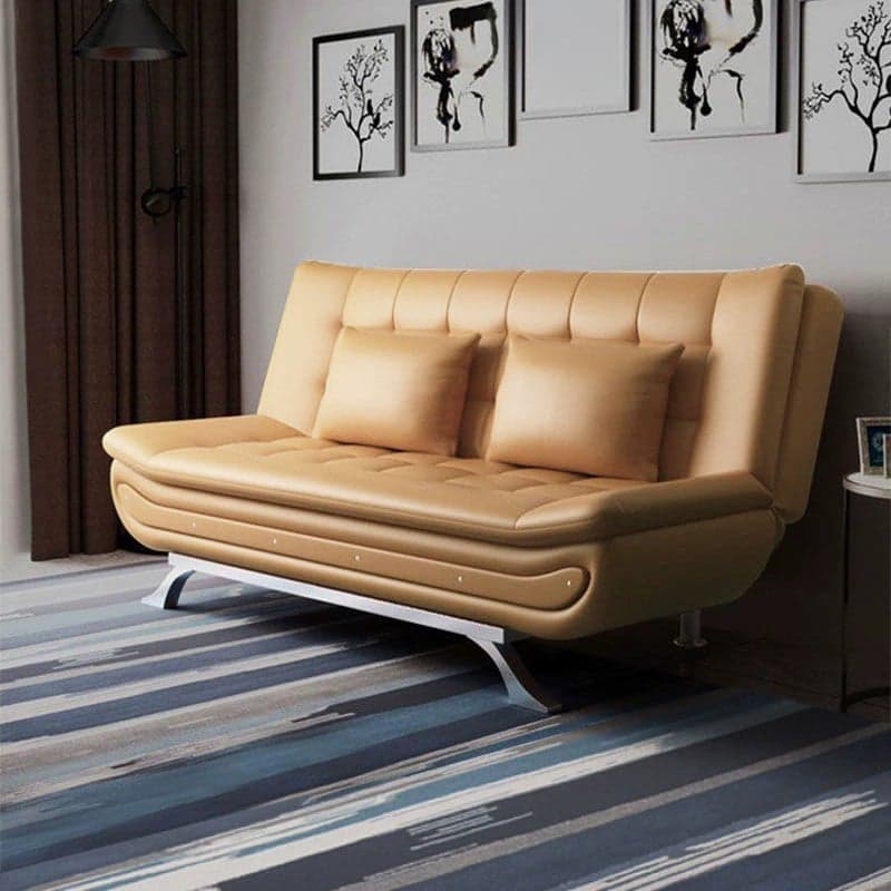 75'' Modern Armless Solid Color Sofa, Foam Filled Upholstery - Partial Assembly thumbnail 11
