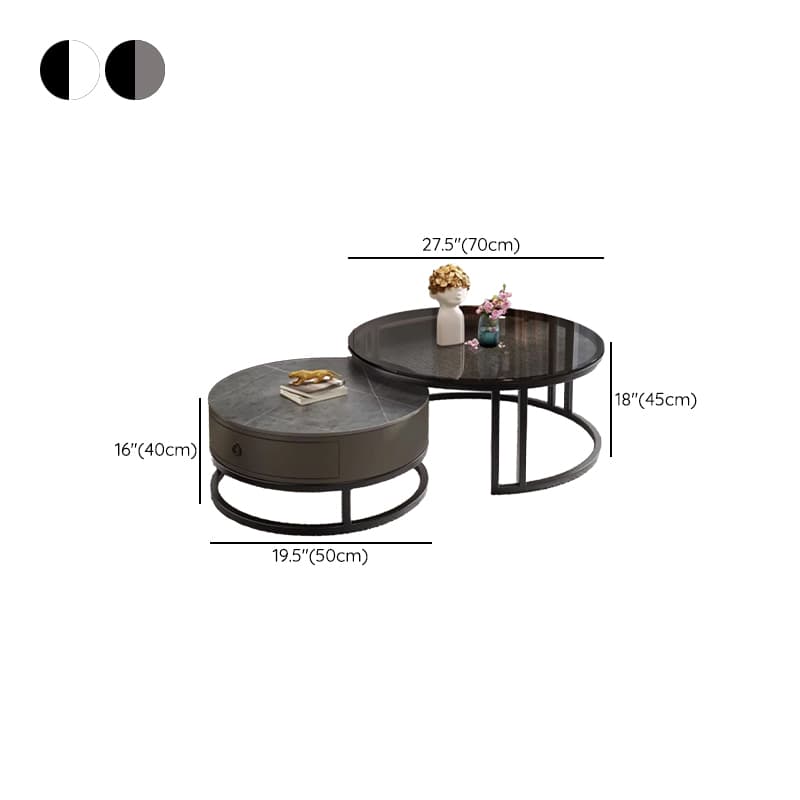 Nested Orbicular Framework Accent Table for Foyer Use thumbnail 14