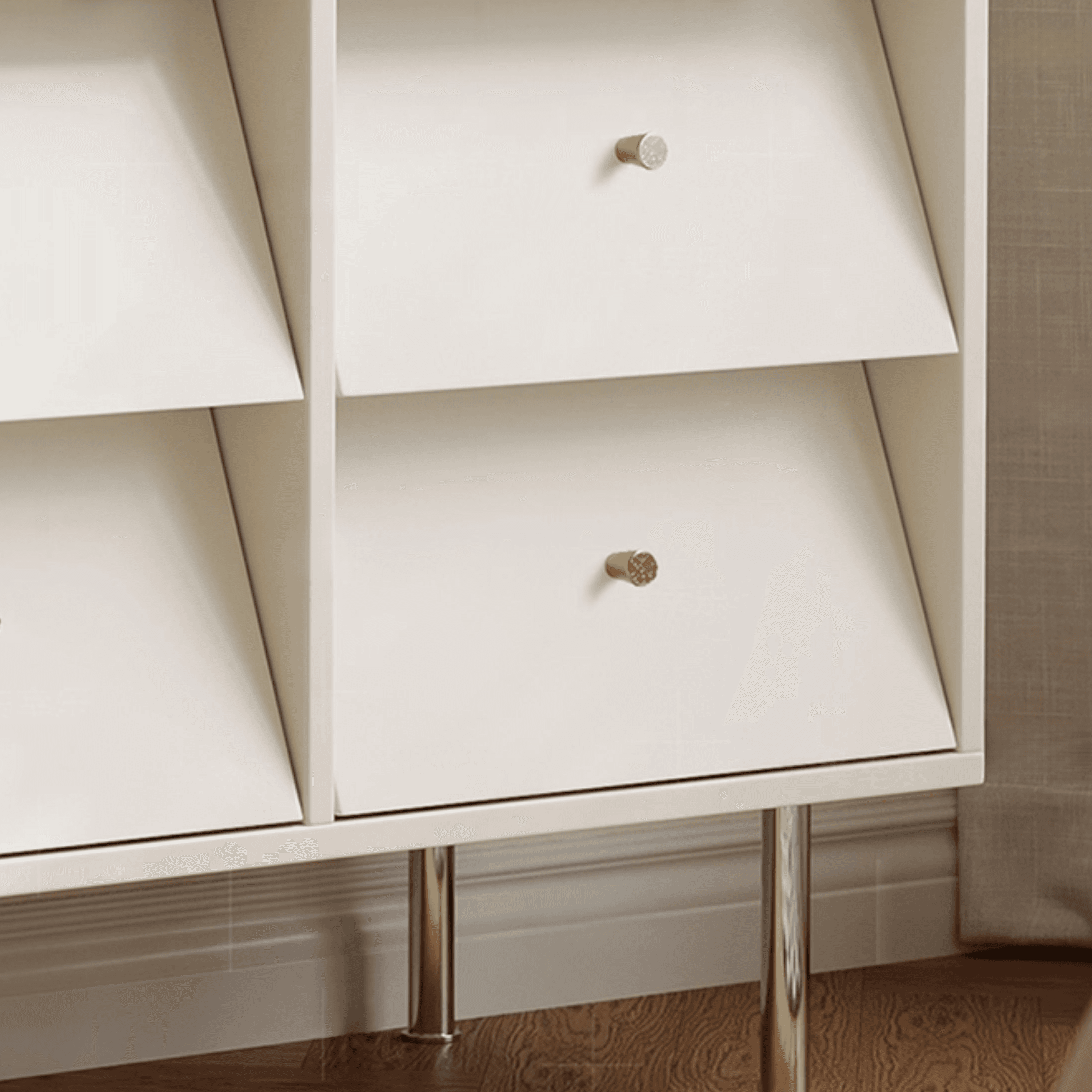 Chalk Casual Raw Wood Semainier for Sleeping Quarters with 9 Drawers/6 Drawers Horizontal/Vertical thumbnail 7