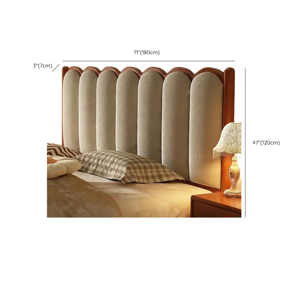 Contemporary Free-standing Standard Queen(60"W x 80"L)/Full(54"W x 75"L) Panel No Distressing With Legs in Wood and Sponge thumbnail 16