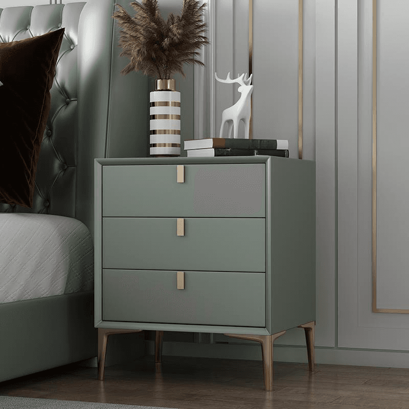 Modern Lumber Nightstand With Drawer Storage & Leg, 3 Drawers/2 Drawers thumbnail 20