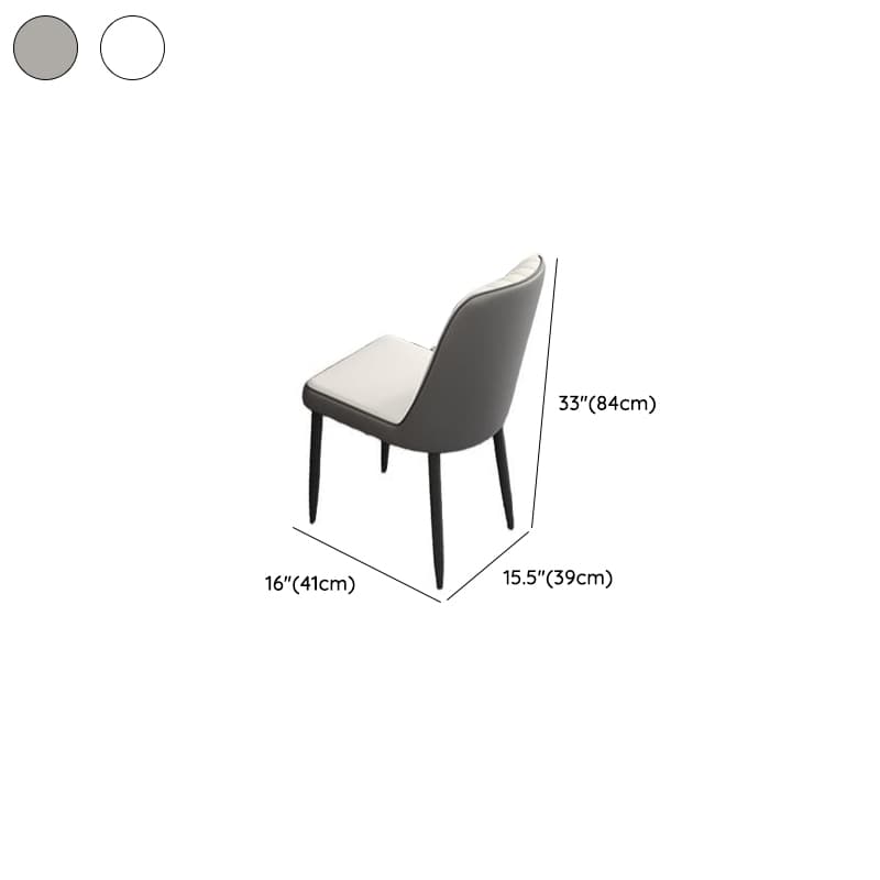 Minimalist Rounded Slate Stone Dining Table Set with 4 Legs and Padded Chair Back, Available in 9-piece/7 Piece Set/5-piece thumbnail 9