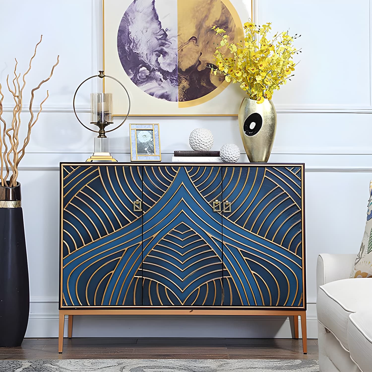 Modern Storage Chest Manufactured Wood Dresser , 12.48/15.6 Inch Width thumbnail 8