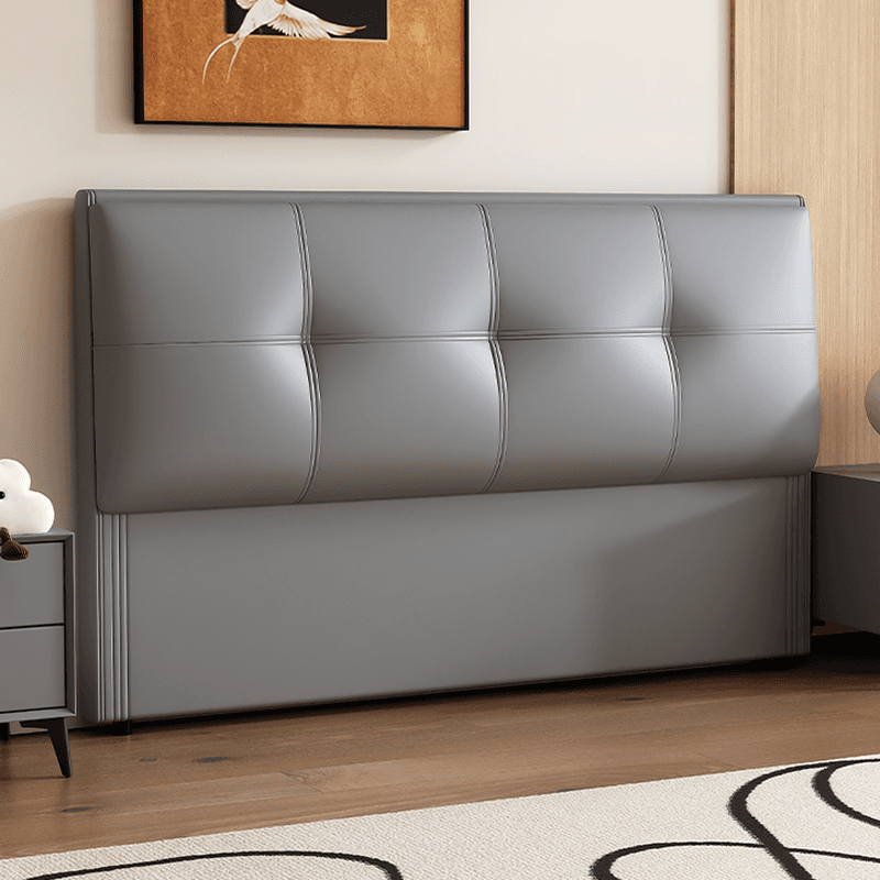 Simplistic Style Panel Headboard with No Distressing, Piled Tufted Rectangular Shape for King/Queen/Full Bed, Sponge Upholstery Fill, Standard Height thumbnail 6