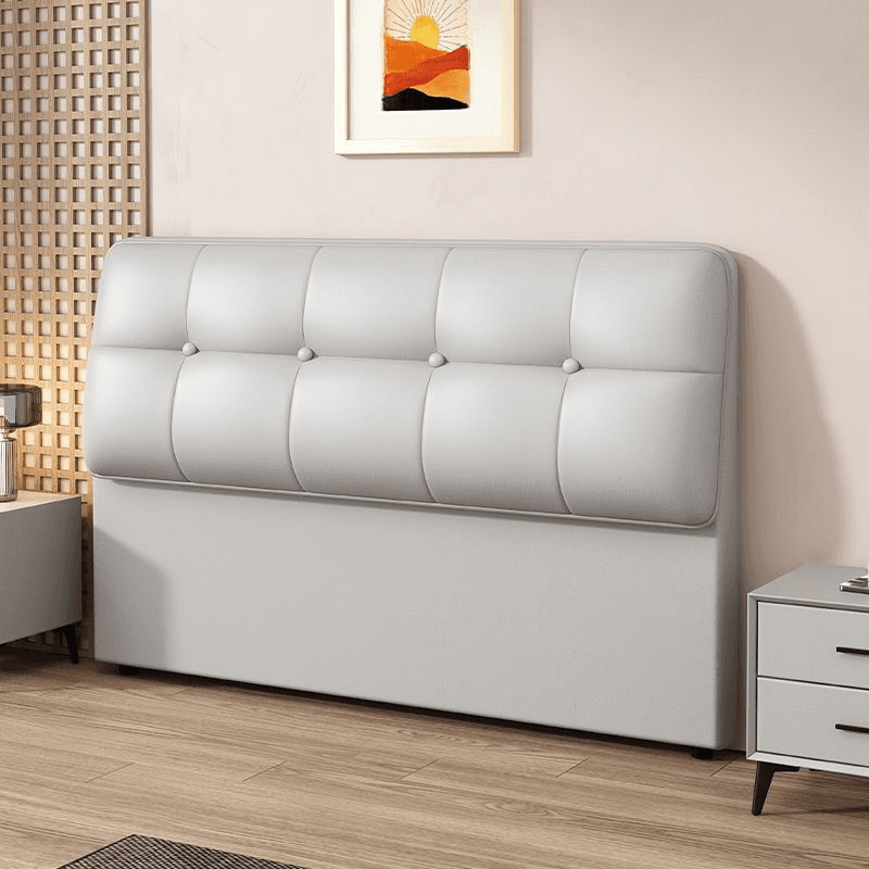 Art Deco Style Panel Headboard with No Distressing, Decorative-stitched Tufting, Rectangle Shape for King/Queen/Full Bed, Sponge Upholstery Fill, Standard Height thumbnail 3