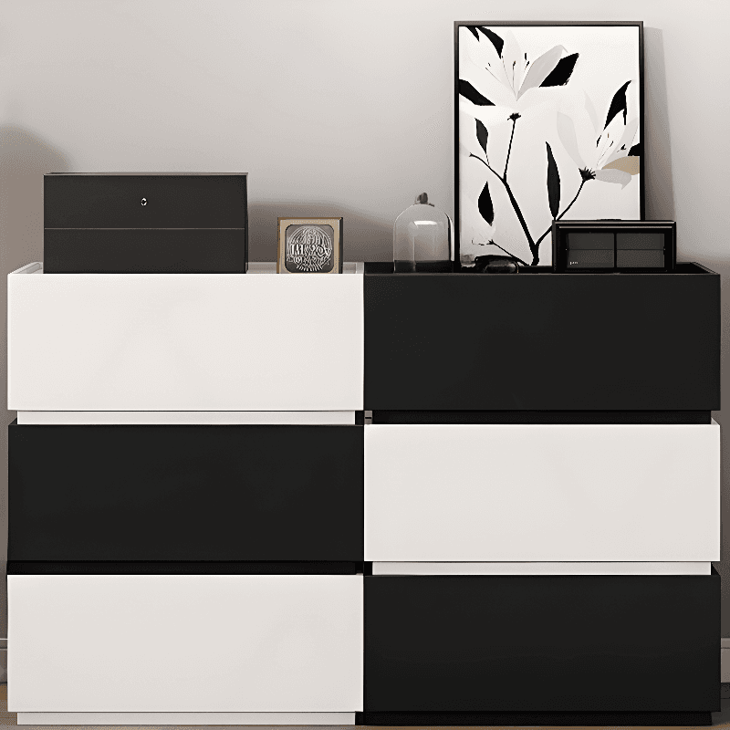 Trendy Rectangle Utility Cabinet with Manufactured Wood Countertop, Ink/White Top, and Soft Close Drawer thumbnail 10