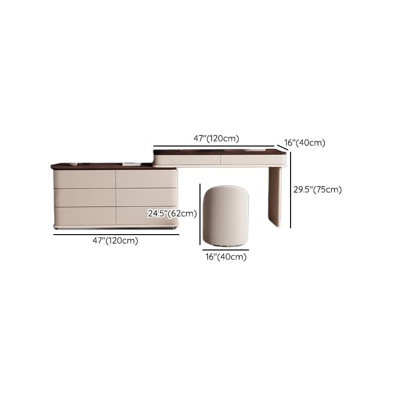 Sleeping Room Scalable Vanity Set/Makeup Vanity with Push-Pull thumbnail 14