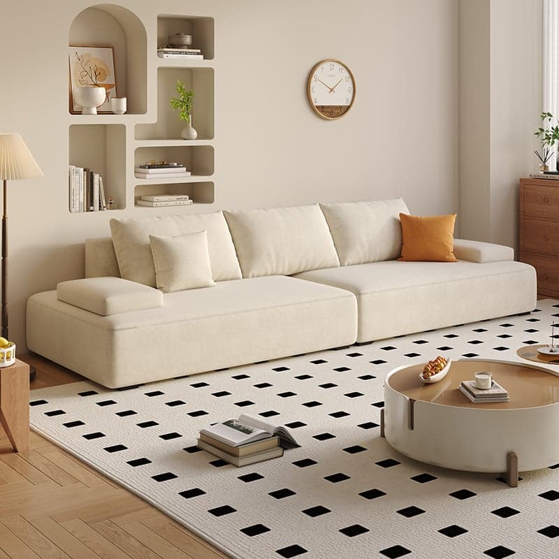 Tear Resistant Sofa Couch in Grey/Olive Green/Ivory with 5 Pillows thumbnail 5