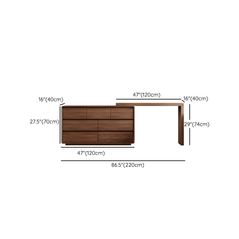 Vanity Set with Solid+Manufactured Wood, Scalable, Sliding, Non-Floating Design thumbnail 11