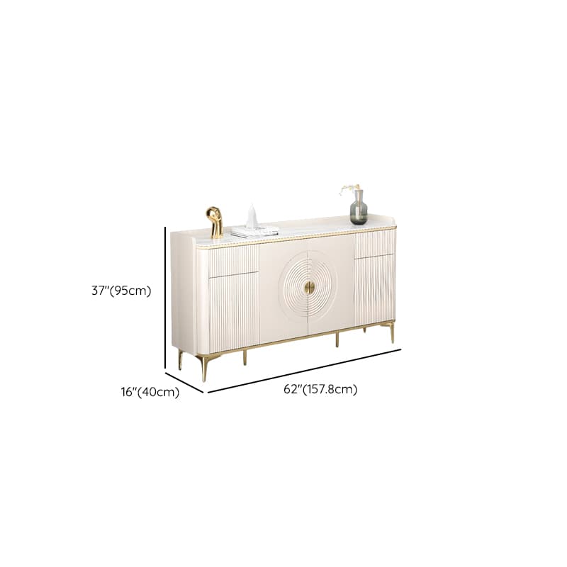 Glam Free Standing Utility Storage Cabinet for Parlor with Sintered Stone Countertop thumbnail 17