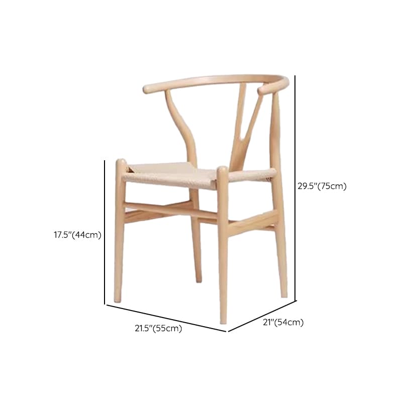 Nordic Style Solid Wood Dining Table Set in Unfinished Color thumbnail 21