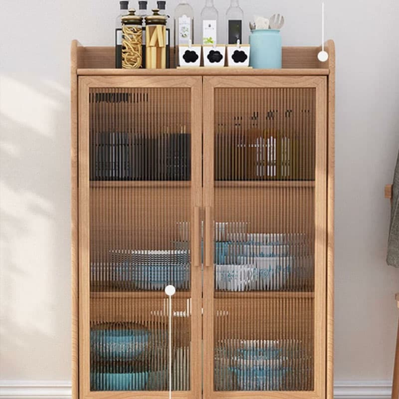 Scandinavian Style Narrow Wood Cabinet 40 cm Buffet & Sideboard Without Drawers Server thumbnail 12