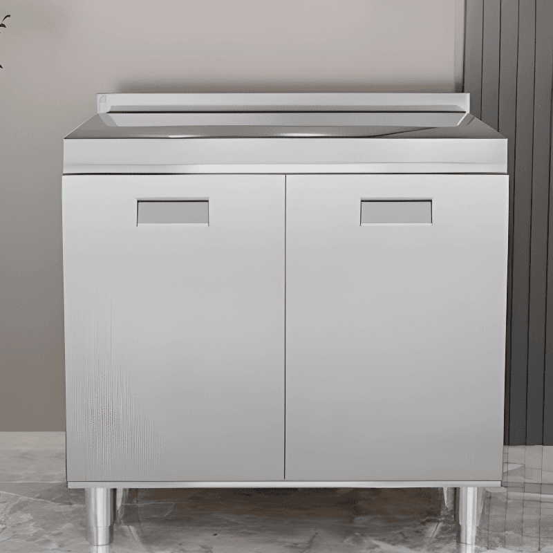 Minimalist Standard/Narrow Metal Buffet Table Kitchen Cupboards with 3 Shelves & 4 Doors/3 Doors/2 Doors thumbnail 1
