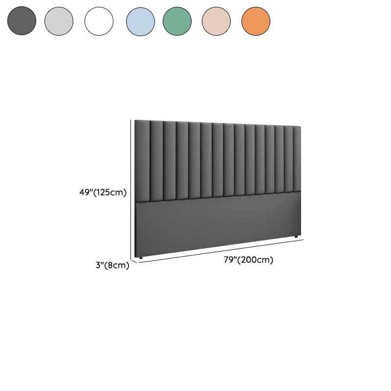 Modern Simple Style Panel Headboard in Natural Wood with No Distressing, Rectangle Shape for King/Queen/Full Bed, Featuring Sponge Upholstery and Standard Height thumbnail 15