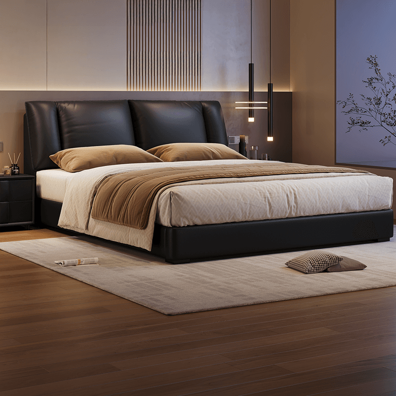 Solid Color Storage Bed/Platform Bed in Pine Wood for Bedroom thumbnail 2