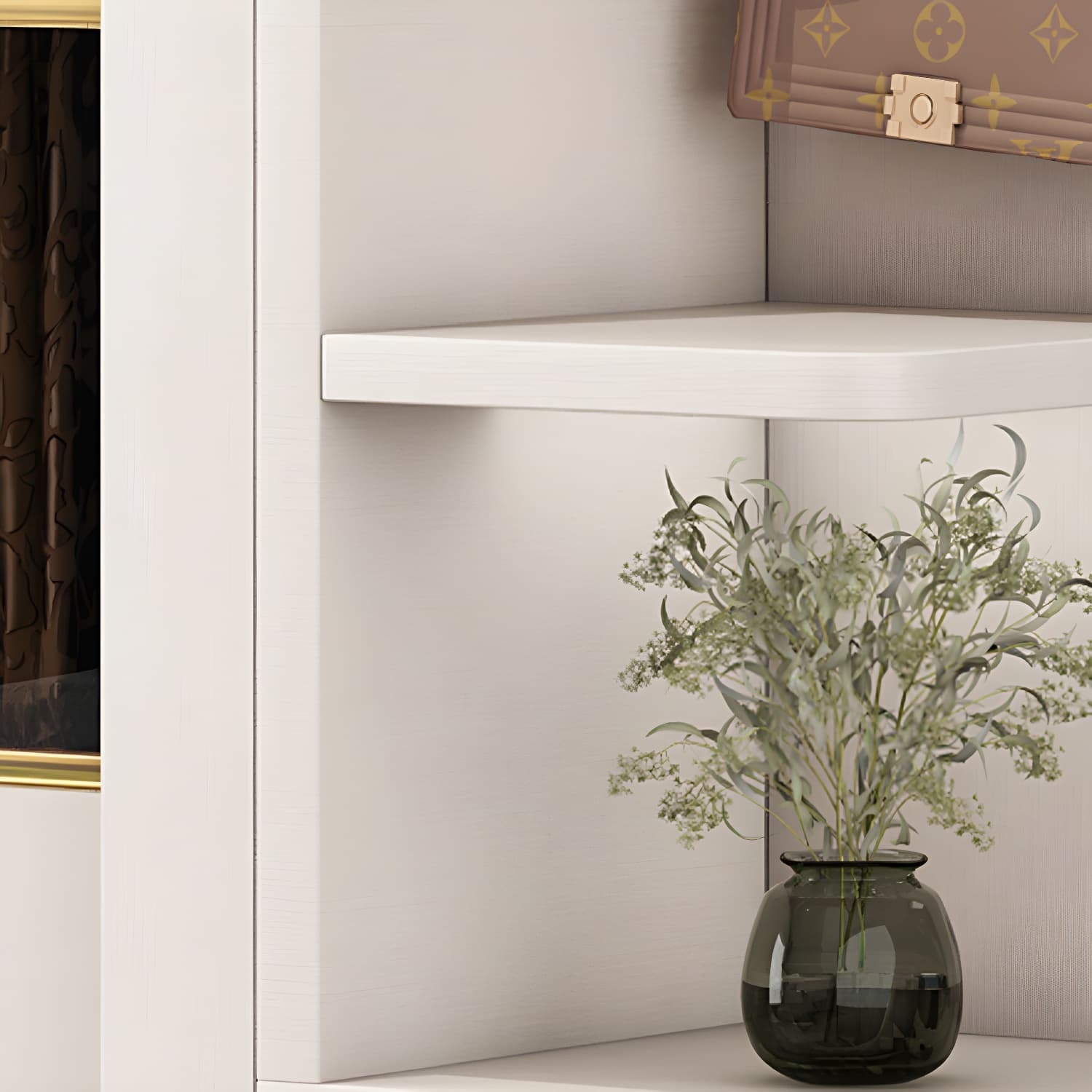 Modern Style Wardrobe Cabinet Glass Wardrobe Closet for Home thumbnail 6