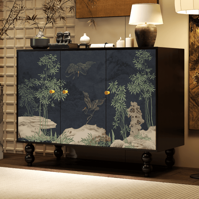 Trendy Rectangle Standalone Accent Cabinet in Ink with Manufactured Wood and Cabinet Knobs thumbnail 13