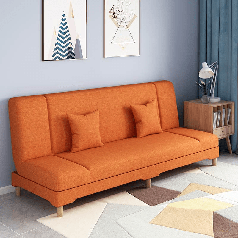 Contemporary Modern Grey/Azure/Emerald Green Sleeper, Solid Color, 3-Seater with 2 Pillows thumbnail 10