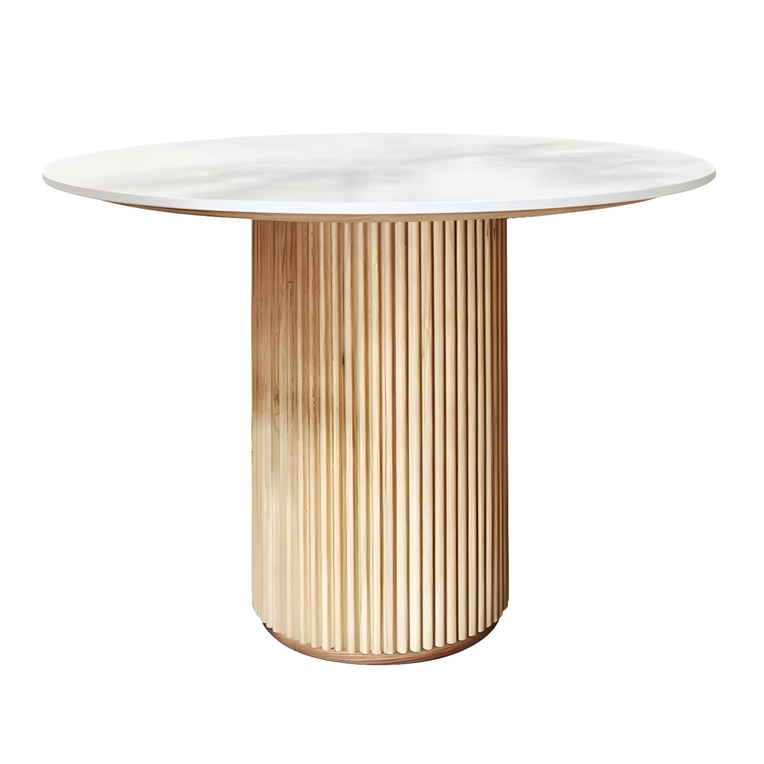 Round Shape Home Dining Table Modern Wooden Dining Room Table thumbnail 7