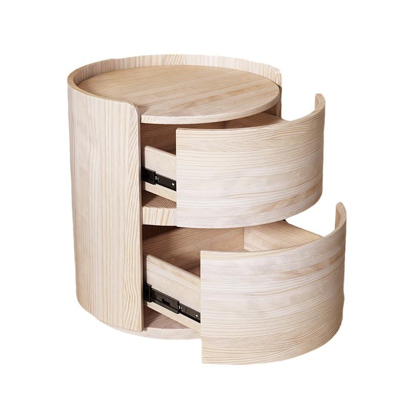 Simple 2 Tiers Nightstand With Drawer Organization, 2 Drawers thumbnail 14
