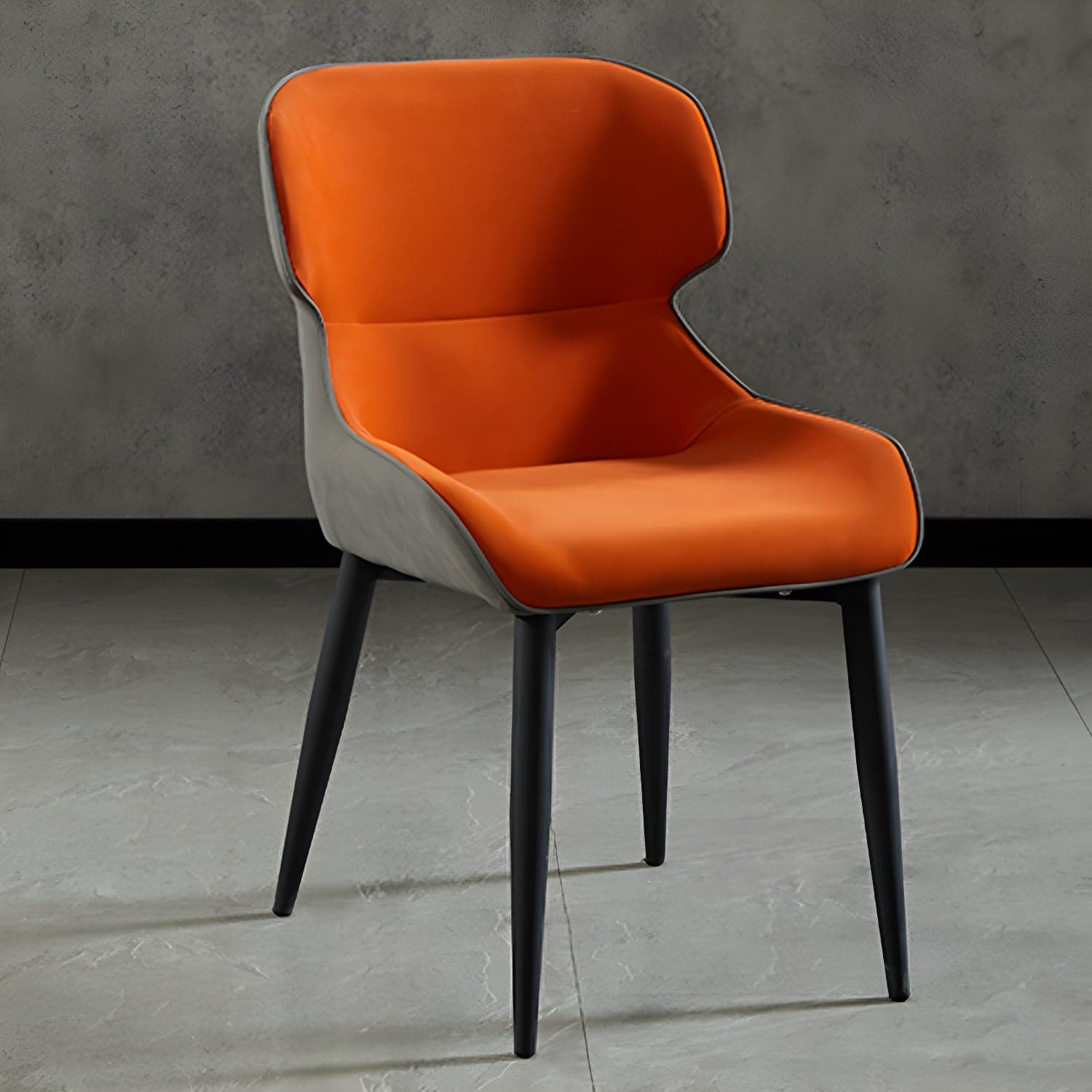 Nordic Style Metal Armless Dining Chairs Wingback Side Chair for Home Use thumbnail 7