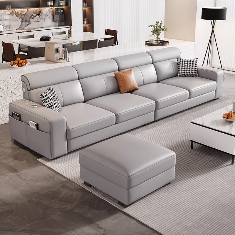 L-Shape/Straight Sofa/Sofa Chaise with USB Port, Left/Horizontal Orientation thumbnail 2