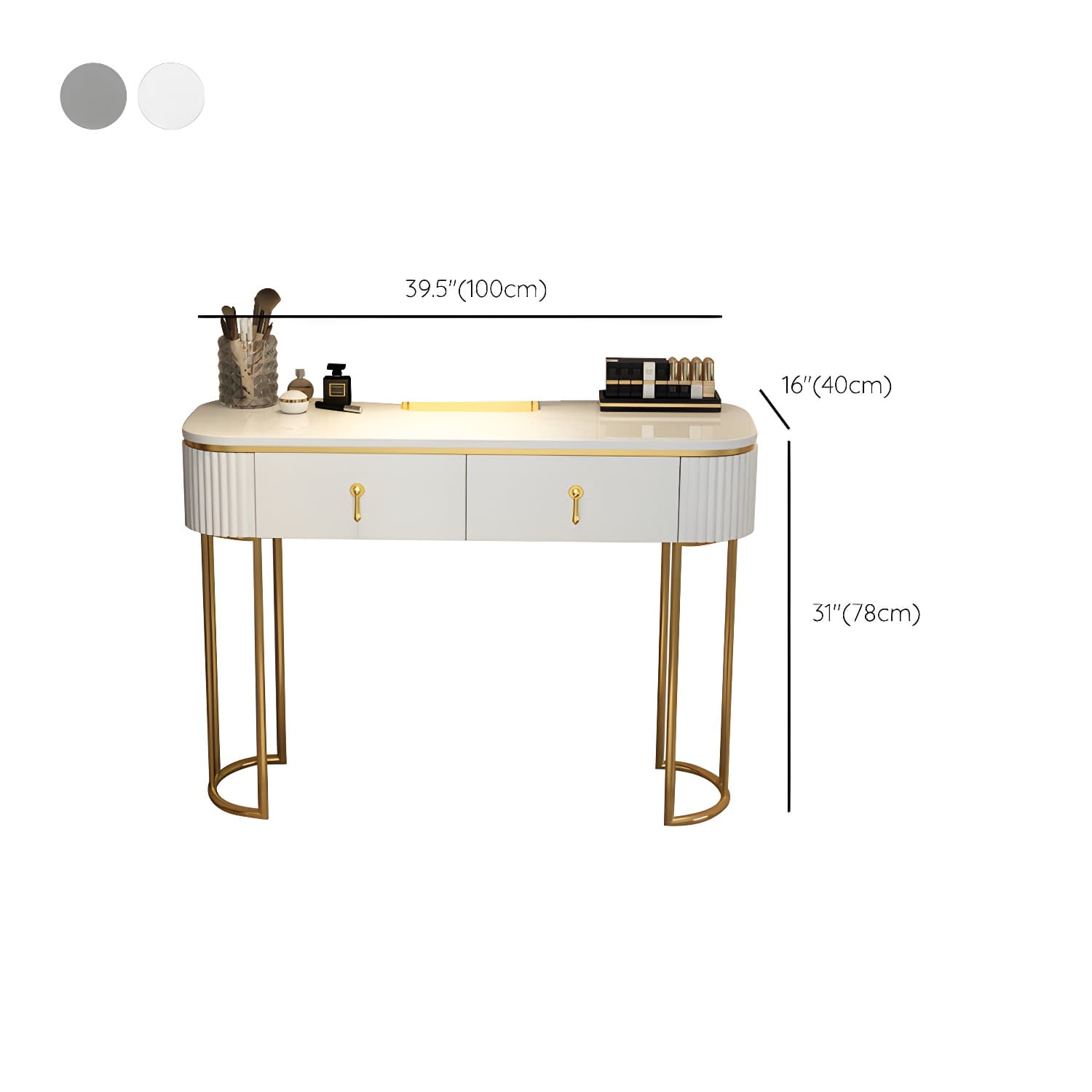 Glam Bedroom Vanity Dressing Table Wood Vanity Dressing Table Set thumbnail 16