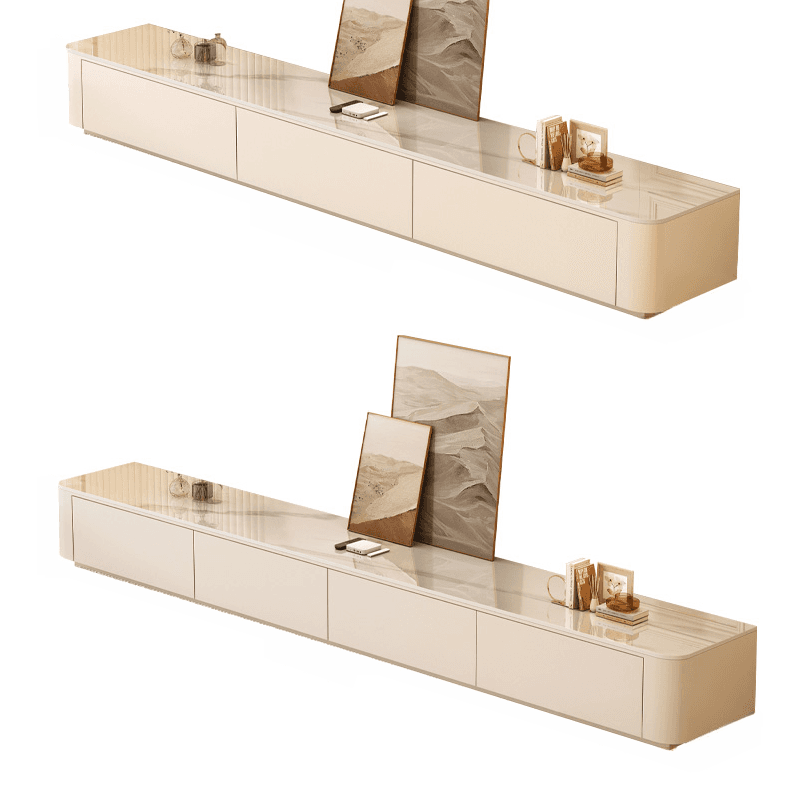 Rectangular Sintered Stone Countertop TV Stand with 3-Drawer/5 Drawers/4 Drawers and Cable Management in a Modern Simple Style thumbnail 9
