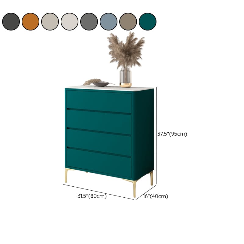 Glam Style Solid Wood Storage Chest with Stone Top and Soft-Close Drawers thumbnail 19