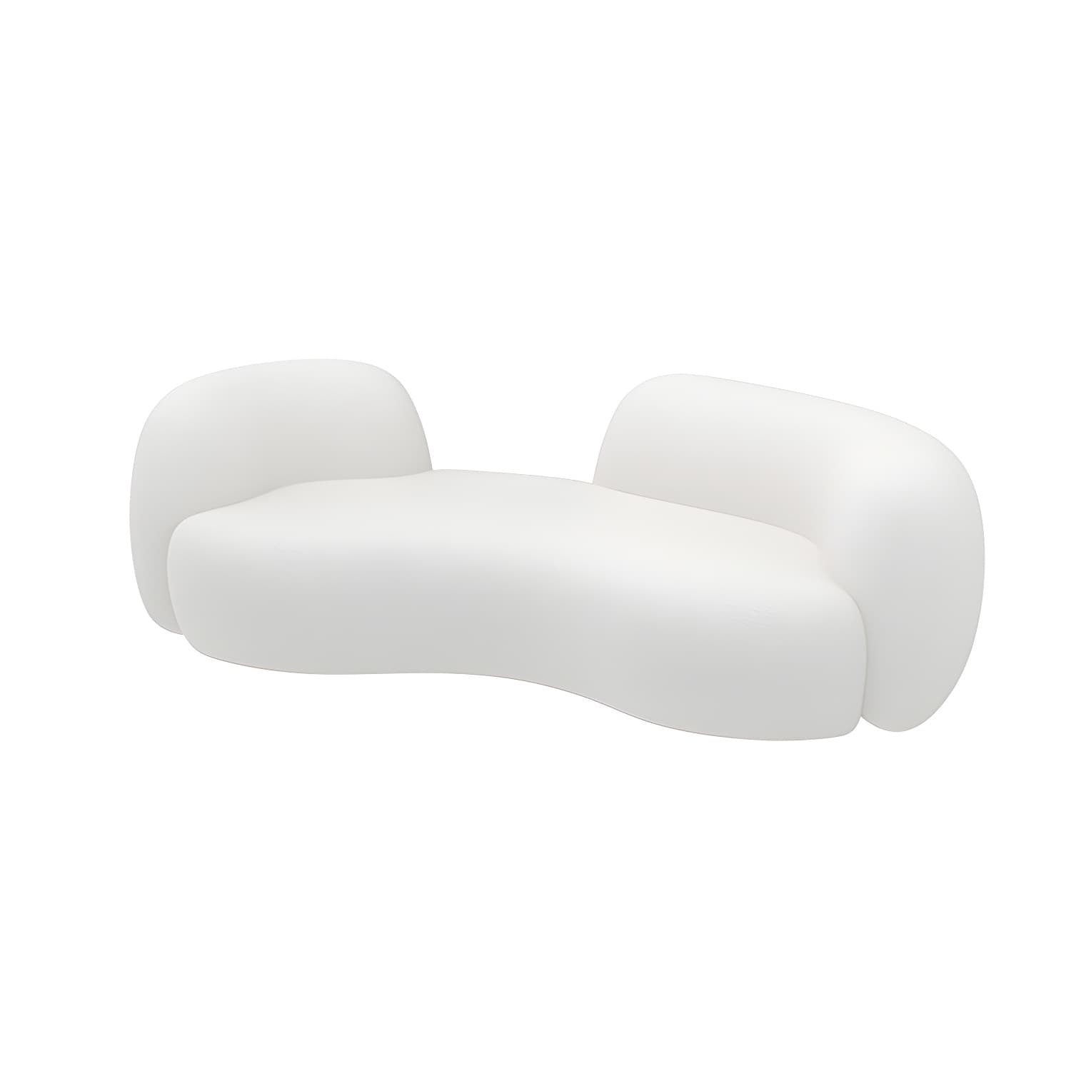 Modern Style Sofa with Curved Back and Padded Sponge Seat Sofa thumbnail 8