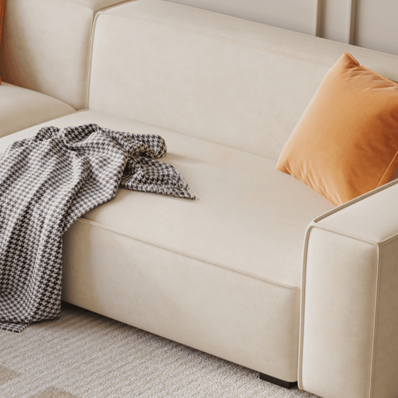 Trendy L-Shape Tear Resistant Sofa Chaise for 3-seater with Square Arm and 1 Chaise thumbnail 9