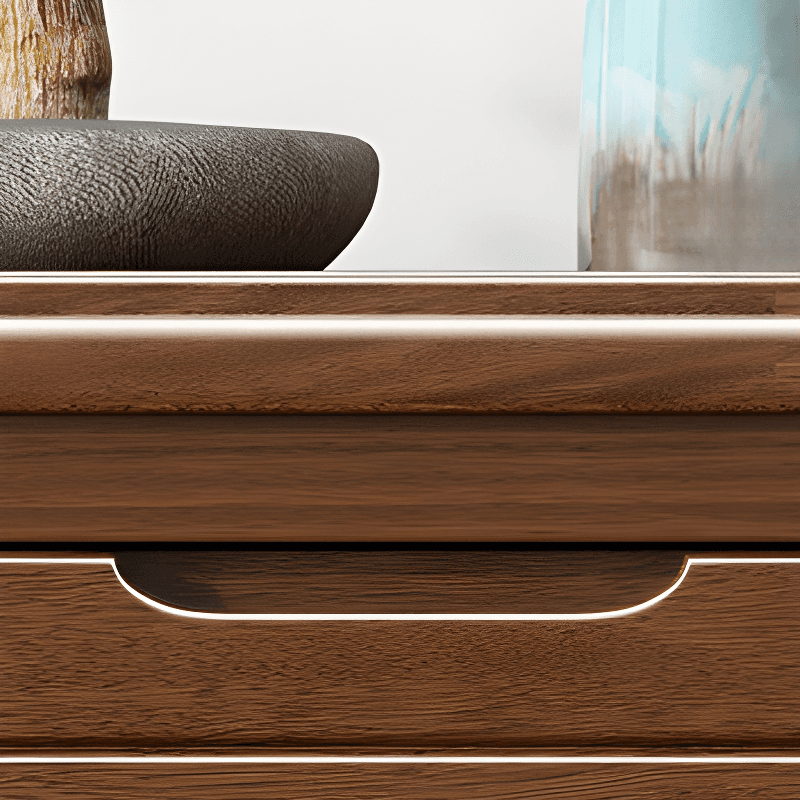 Trendy Walnut Wood Lingerie Chest/Double Dresser with 5/4/6 Drawers in Vertical/Horizontal Orientation thumbnail 11