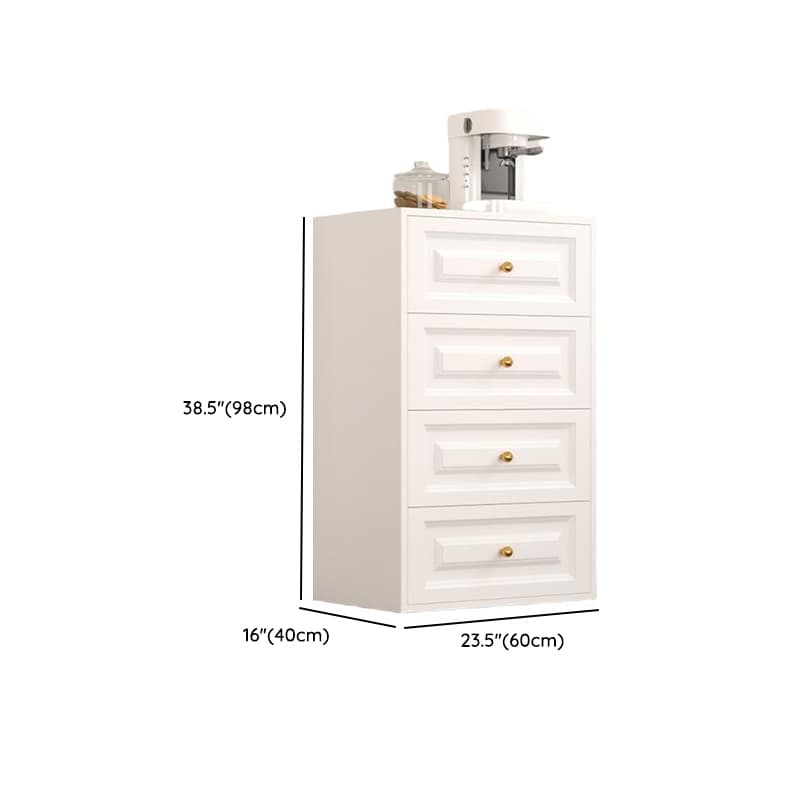 White Simple Iron Lingerie Chest/Bachelor Chest with 5/4/3 Drawers in Vertical/Horizontal Orientation thumbnail 10