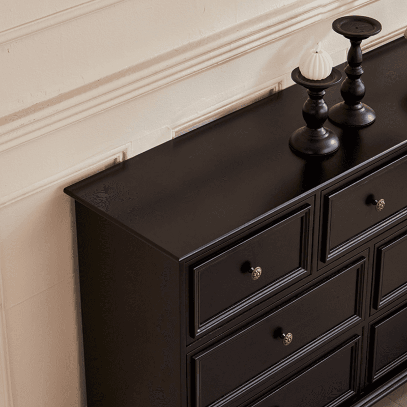 Casual Natural Wood Console Dresser/Semainier with 5/7/9 Drawers in Horizontal/Vertical Orientation thumbnail 7