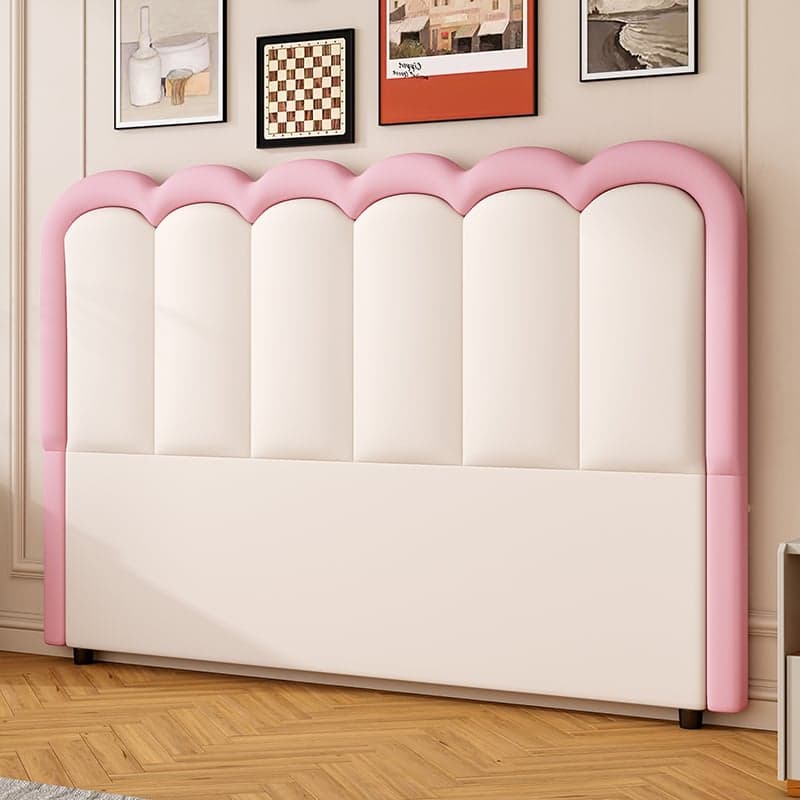 Modish Style Panel Headboard in Pine Wood with No Distressing for King/Queen/Full Bed, Featuring Sponge Upholstery Fill and Free-standing Standard Installation with Standard Height thumbnail 8