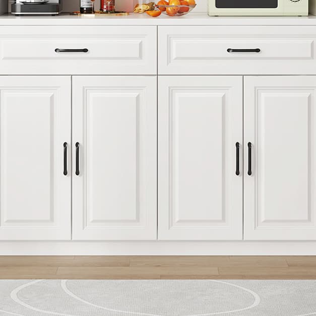 Freestanding Open Kitchen Storage Cabinet with Microwave Shelf, Countertop and Kitchen Appliance Storage for Kitchen in a Modish Style - image 7
