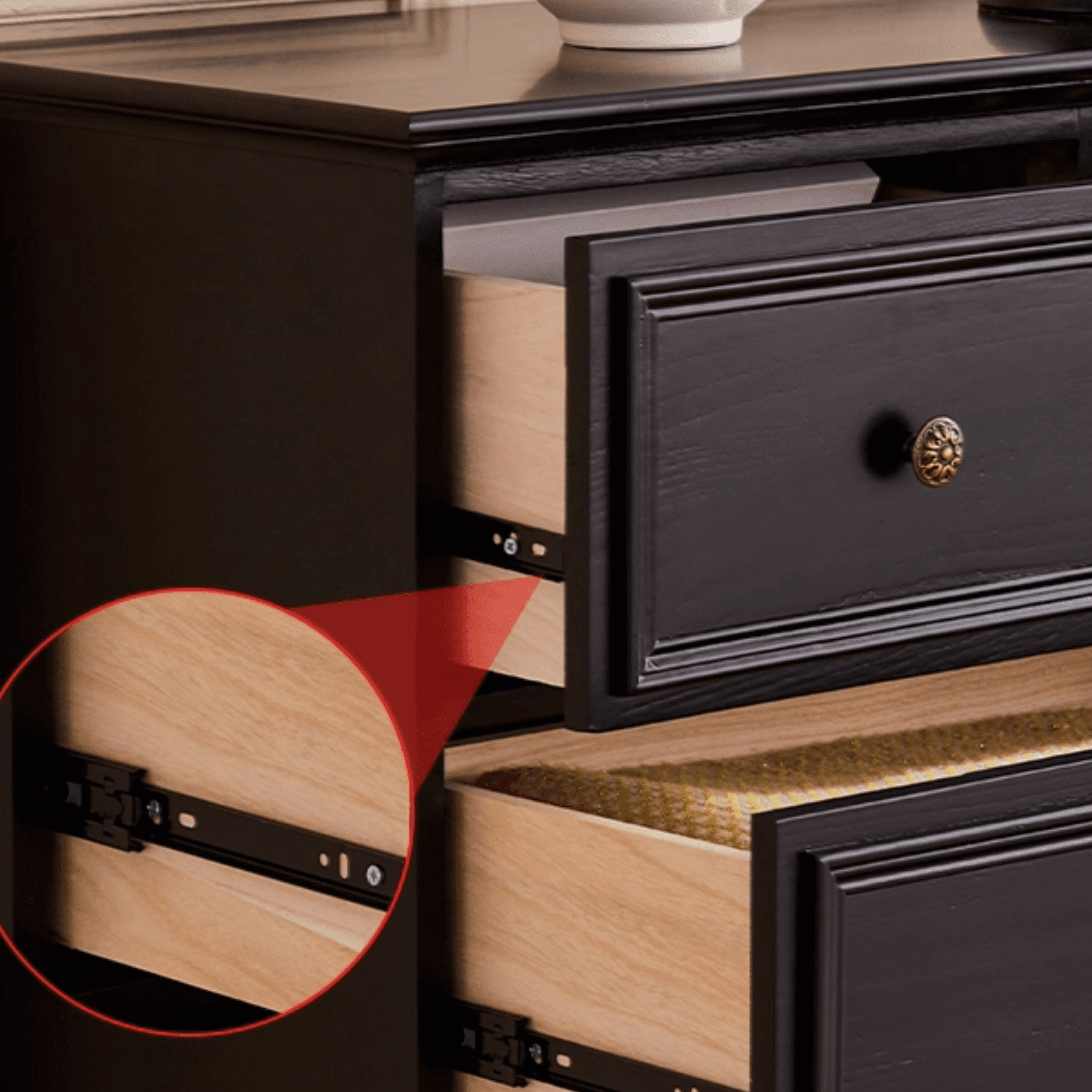 Casual Raw Wood Console Dresser/Semainier with 5/7/9 Drawers in Horizontal/Vertical Orientation thumbnail 6