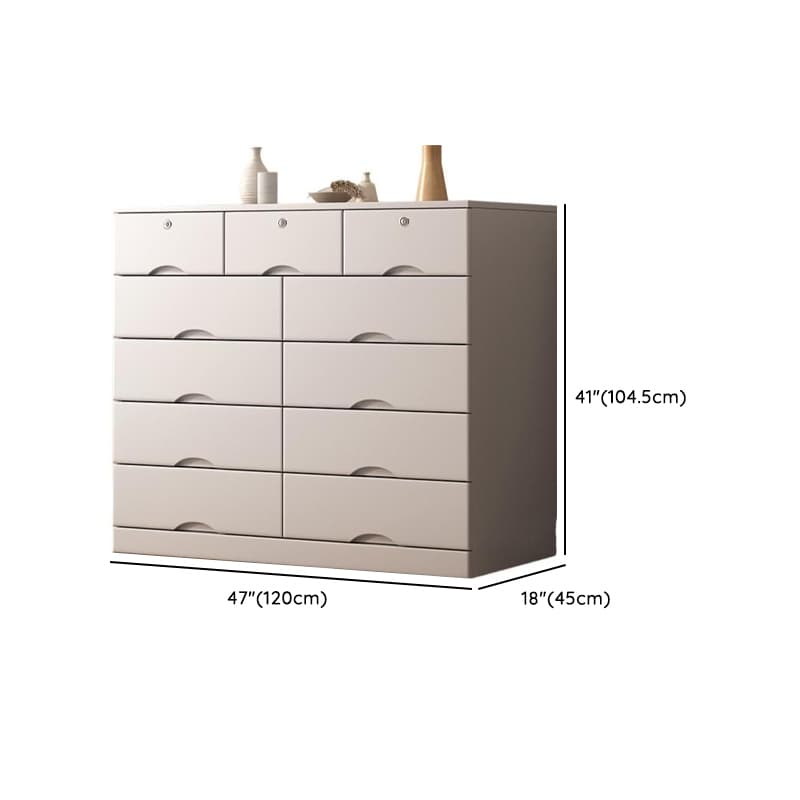Light Gray Simple Cube Console Dresser for Parlor thumbnail 17