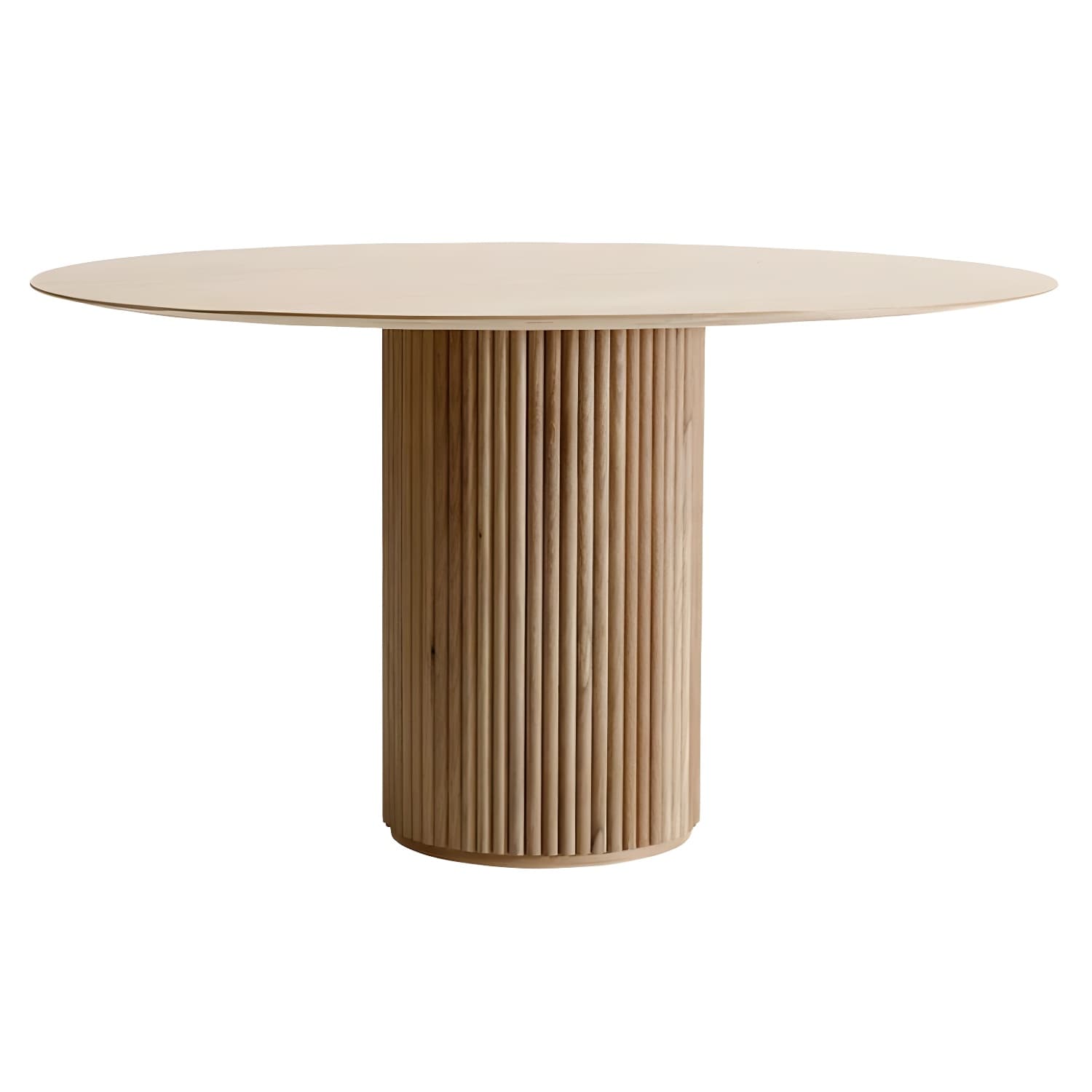 Round Shape Home Dining Table Modern Wooden Dining Room Table thumbnail 5