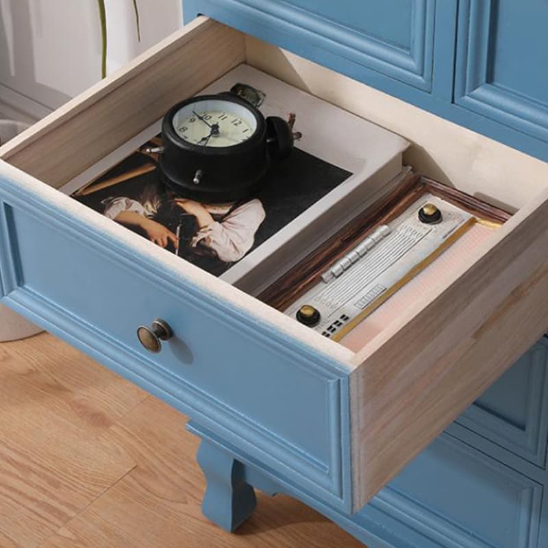 Wooden Bronze Solid Wood Dressers & Chests with Drawers Metal Handle, No Assembly - image 12