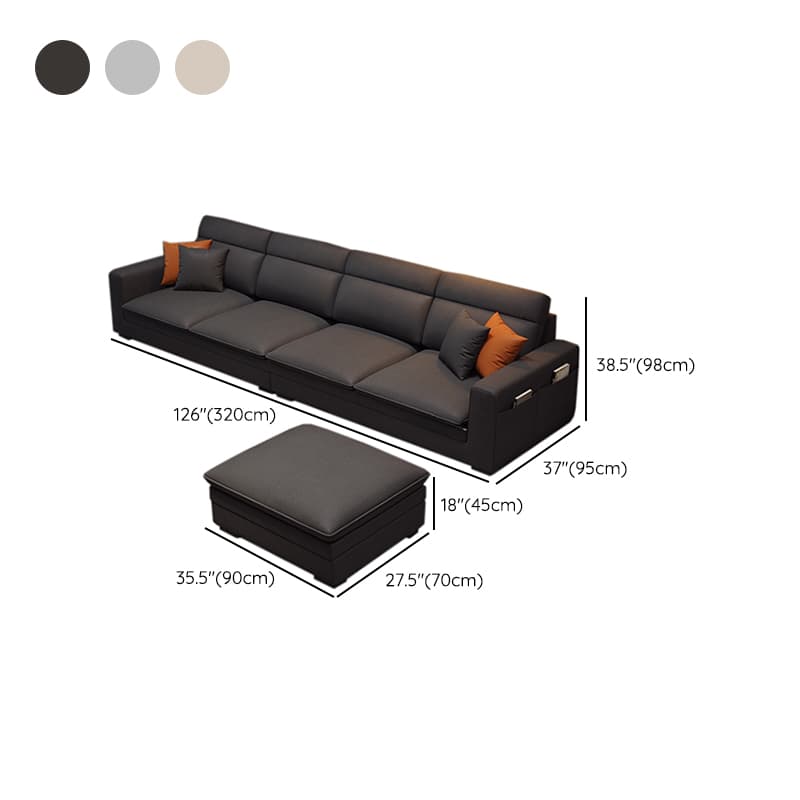 L-Shape/Straight Sofa Recliner/Sofa Couch with Concealed Support and Pine Wood Frame thumbnail 35