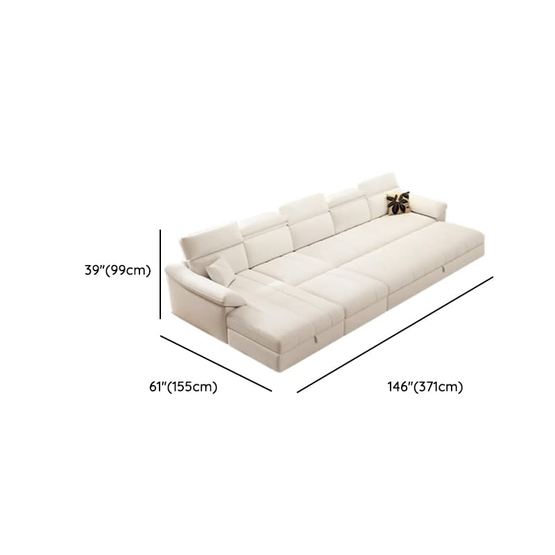 Straight 7 Person Sofa Recliner with Under-seat-storage in Horizontal Orientation thumbnail 12