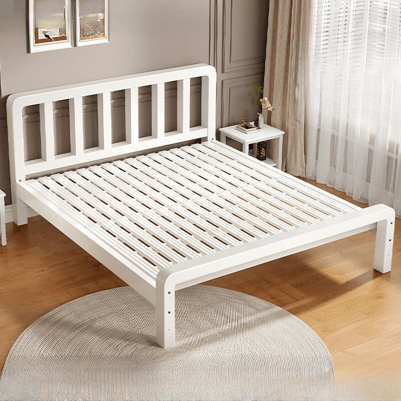 Minimalist Solid Color Tatami Bed/Platform Bed with Alloy Frame and Leg thumbnail 2