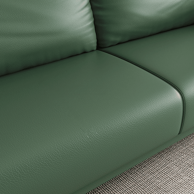 Modish Solid Color Scratch-durable Floor Sofa in Pleather with Gray/Chalk/Tangerine Color for 3/for 2 thumbnail 10