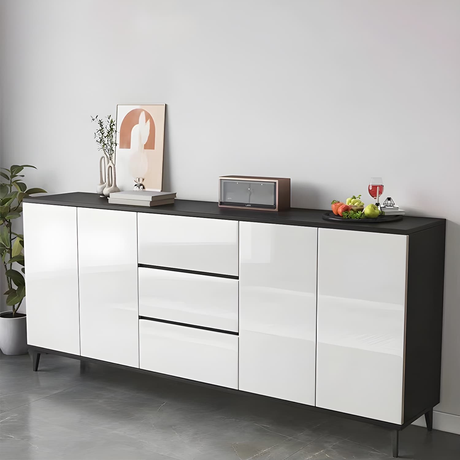 Contemporary Sideboard Cabinet with Drawer and Door for Living Room thumbnail 16