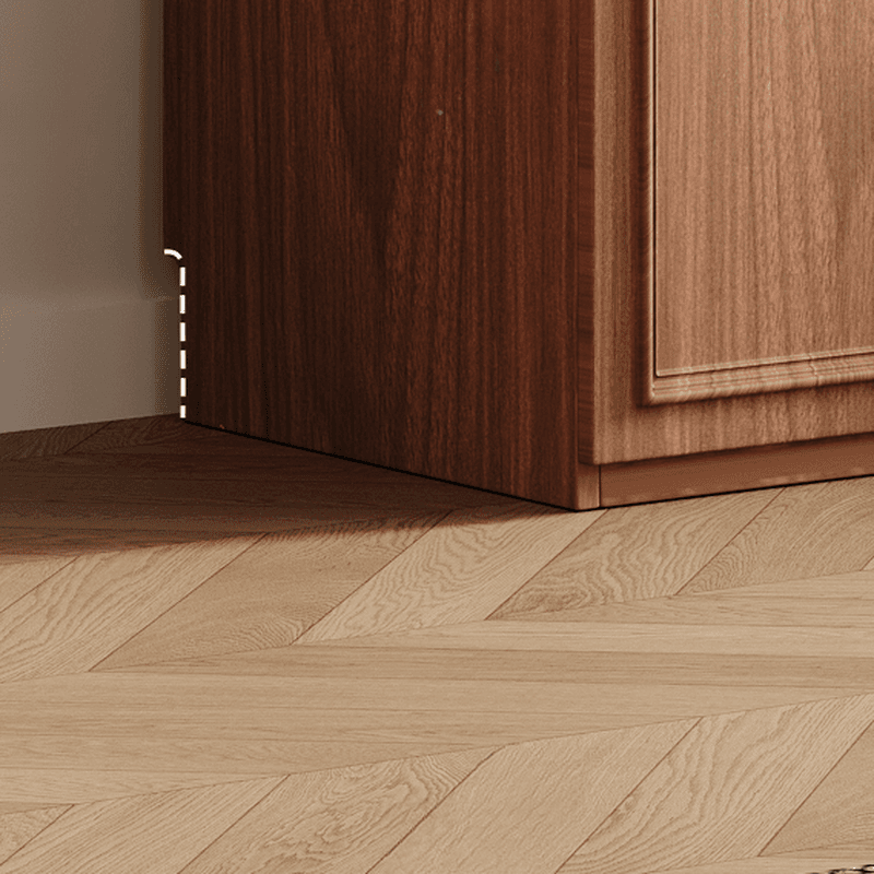 Acorn Minimalist Wooden Independent Wardrobe Closet with Soft Close Drawer, Soft Close Door, and Interior Shelves thumbnail 4