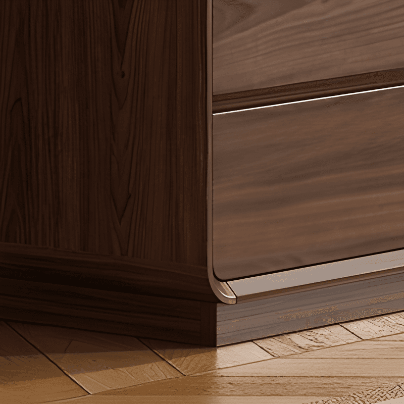Cocoa Retro Rubberwood Semainier for Sleeping Quarters with 6 Drawers Horizontal thumbnail 6